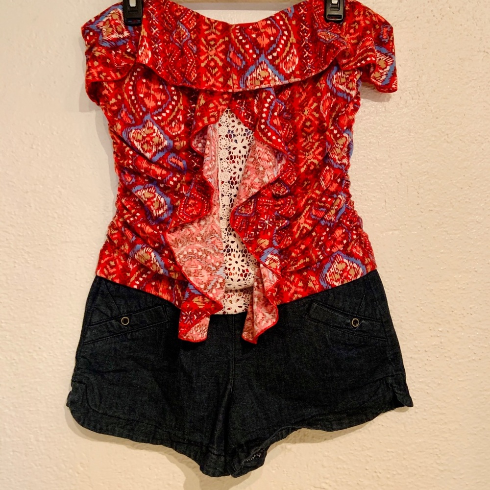 Strapless Romper